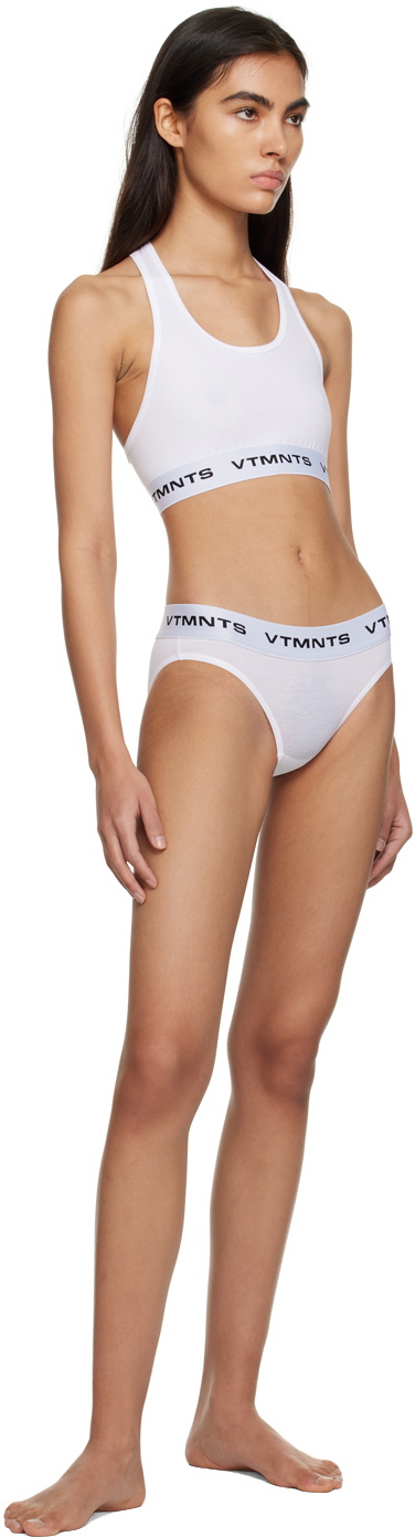 VTMNTS White Logo Sport Bra