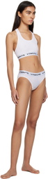 VTMNTS White Logo Sport Bra