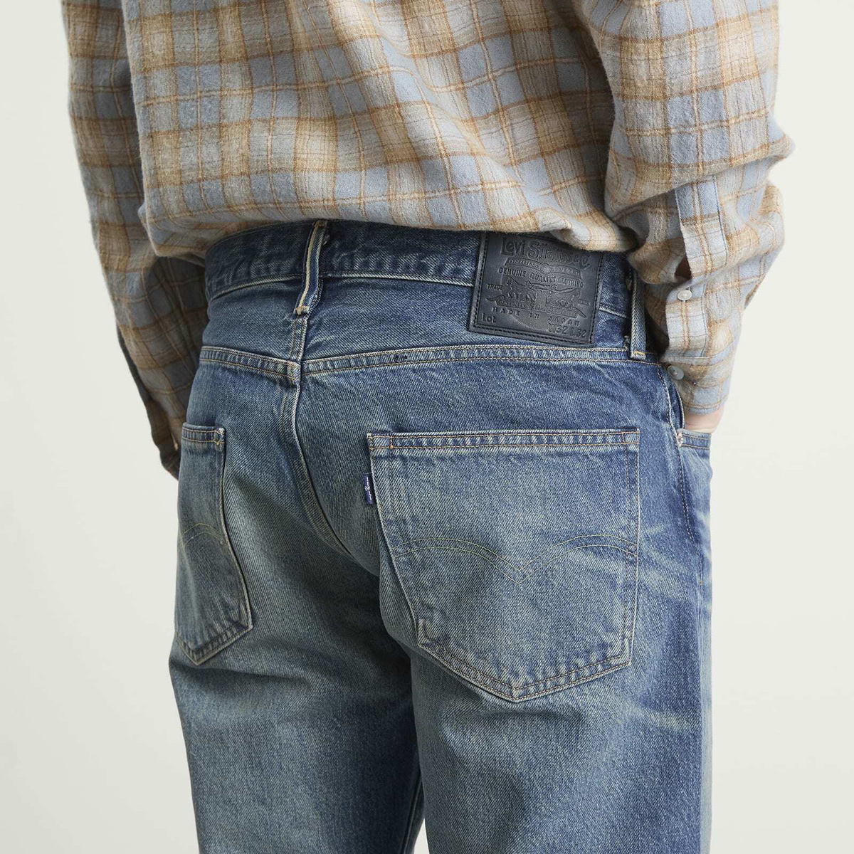 Levi's Men's Bue Tab Made in Japan Anchor Relaxed Jeans in Mizzen Mast