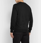 Alexander McQueen - Embroidered Loopback Cotton-Jersey Sweatshirt - Black