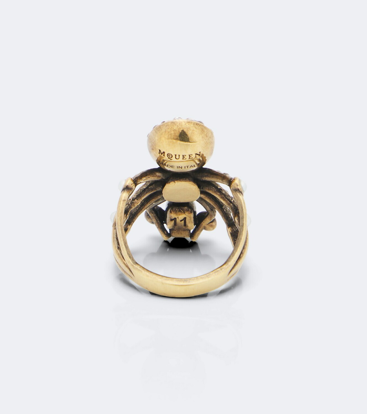 McQueen Spider embellished ring