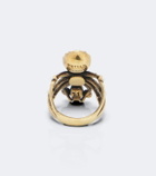 McQueen Spider embellished ring