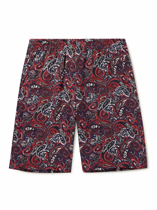 Photo: NOMA t.d. - Summer Straight-Leg Paisley-Print REXCELL® Shorts - Red