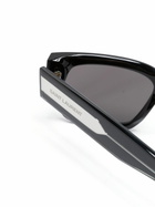 Saint Laurent Eyewear Logo-Plaque Square-Frame Sunglasses