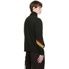 Toga Virilis Khaki Hole Knit Turtleneck