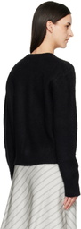 TONYWACK Black Brushed Argyle Cardigan