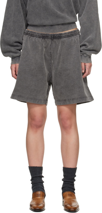 Photo: Acne Studios Gray Cotton Shorts