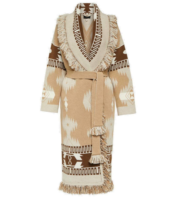 Photo: Alanui Icon wool jacquard coat