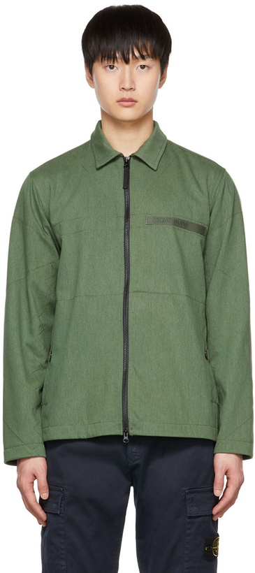 Photo: Stone Island Green Over Shirt Jacket