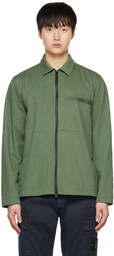 Stone Island Green Over Shirt Jacket