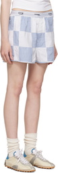 HommeGirls Blue OTW by Vans Edition Patchwork Boxer Shorts