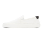 Saint Laurent White Venice Slip-On Sneakers