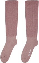 Rick Owens Pink Knee High Socks