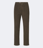 Kiton Cotton corduroy tapered pants