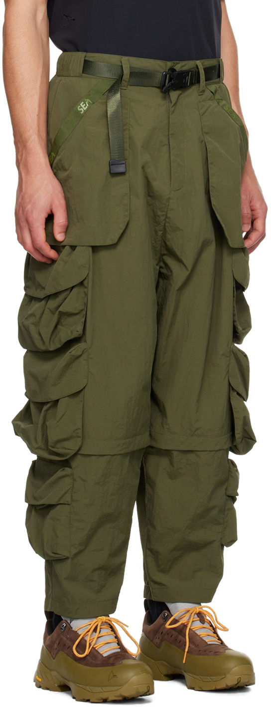 Archival Reinvent Green WIND AND SEA Edition Multi Bag Cargo Pants