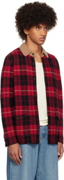 Guest in Residence Red Tartan Industry Jacket