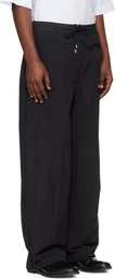 Toga Virilis Black Ripstop Trousers