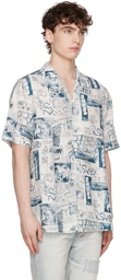 Ksubi White Mash Up Resort Shirt