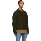 Acne Studios Green Wool Twill Jacket