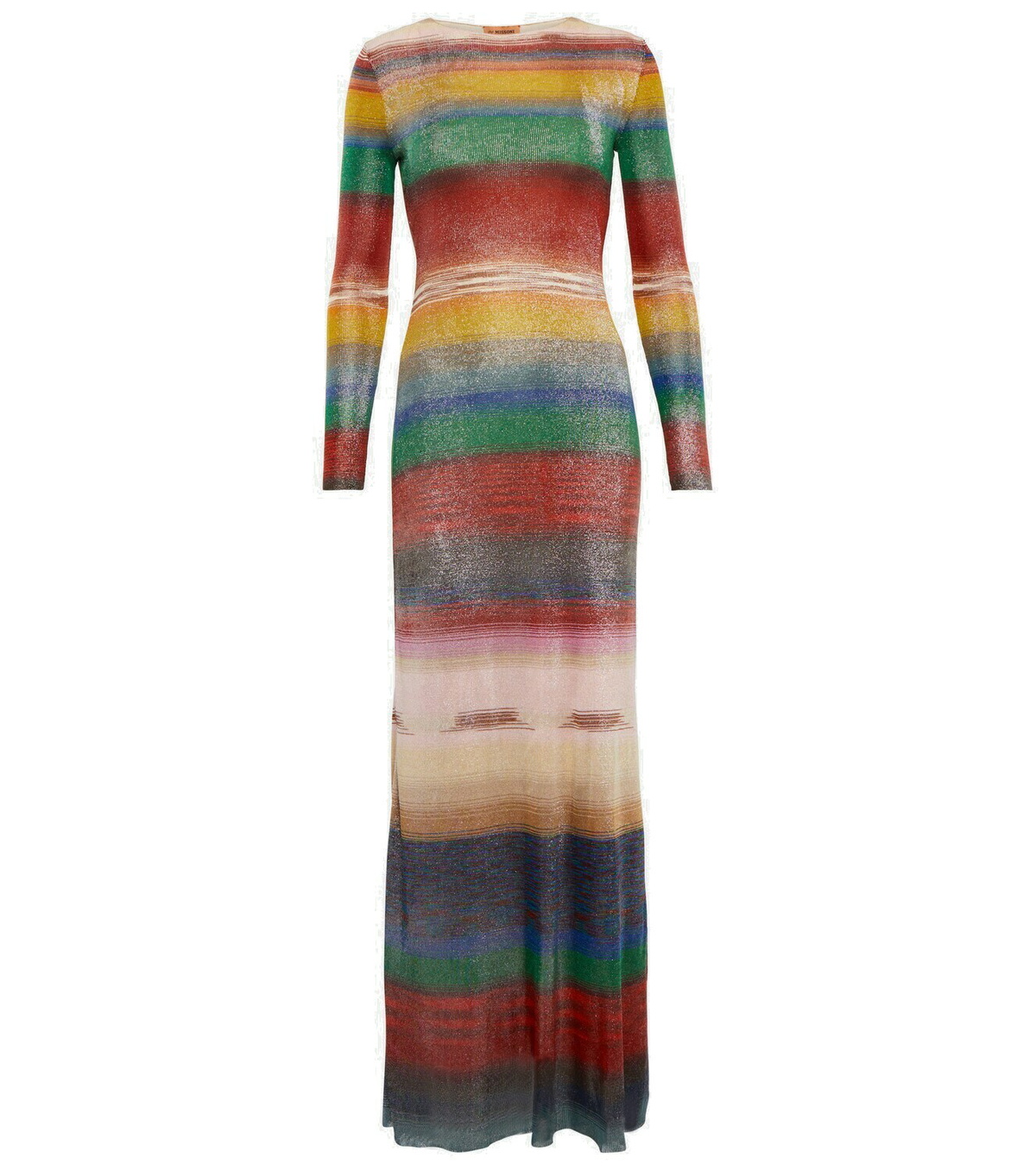 Missoni - Striped lamé maxi dress Missoni