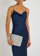 Rabanne Embellished Lurex Raffia Pouch - Silver - One Size