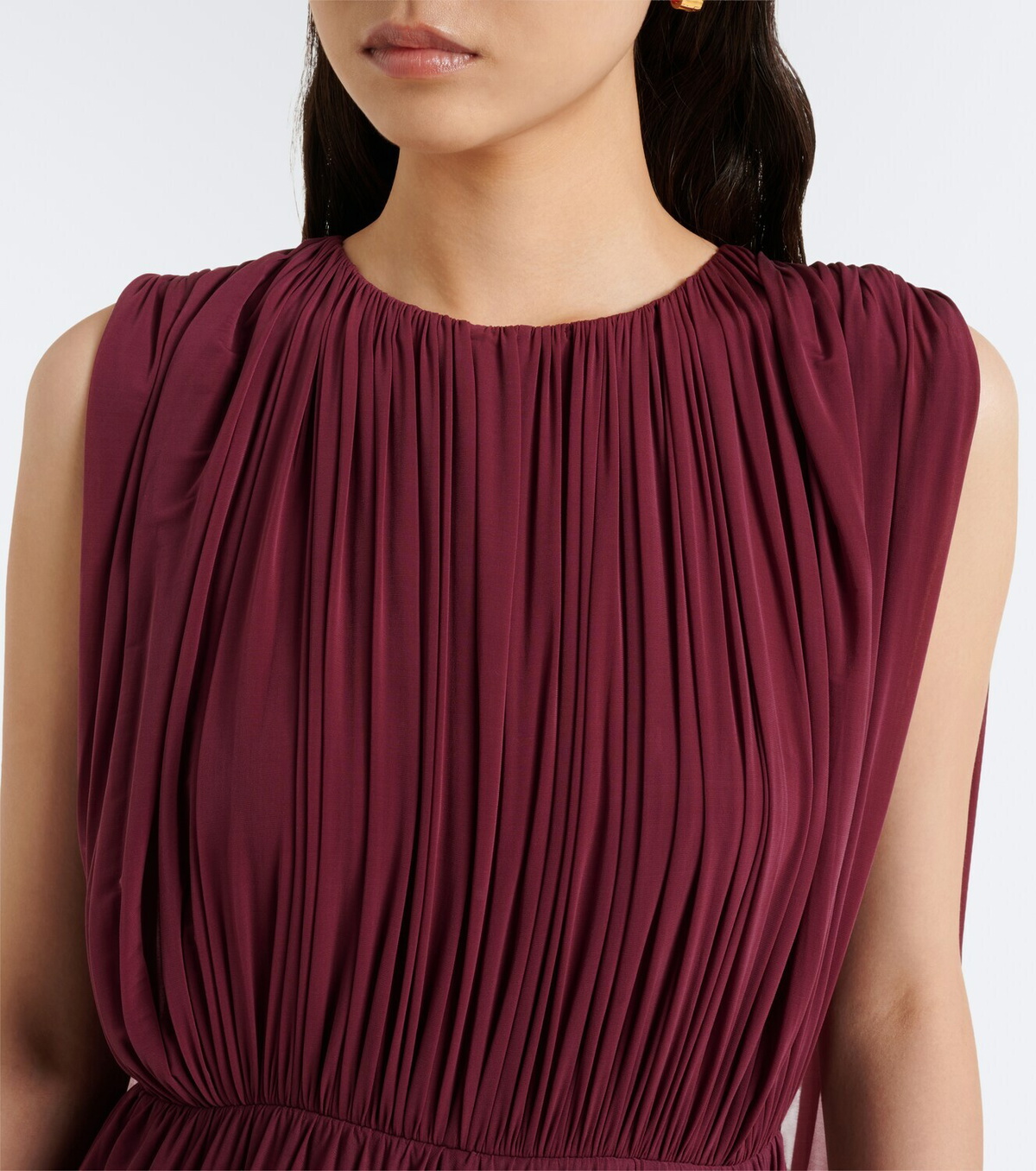 Fforme Kahlo draped jersey maxi dress