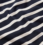 Howlin' - Contrast-Trimmed Striped Cotton-Jersey Sweatshirt - Navy