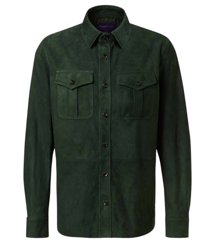 Photo: Ralph Lauren Purple Label Barron suede overshirt