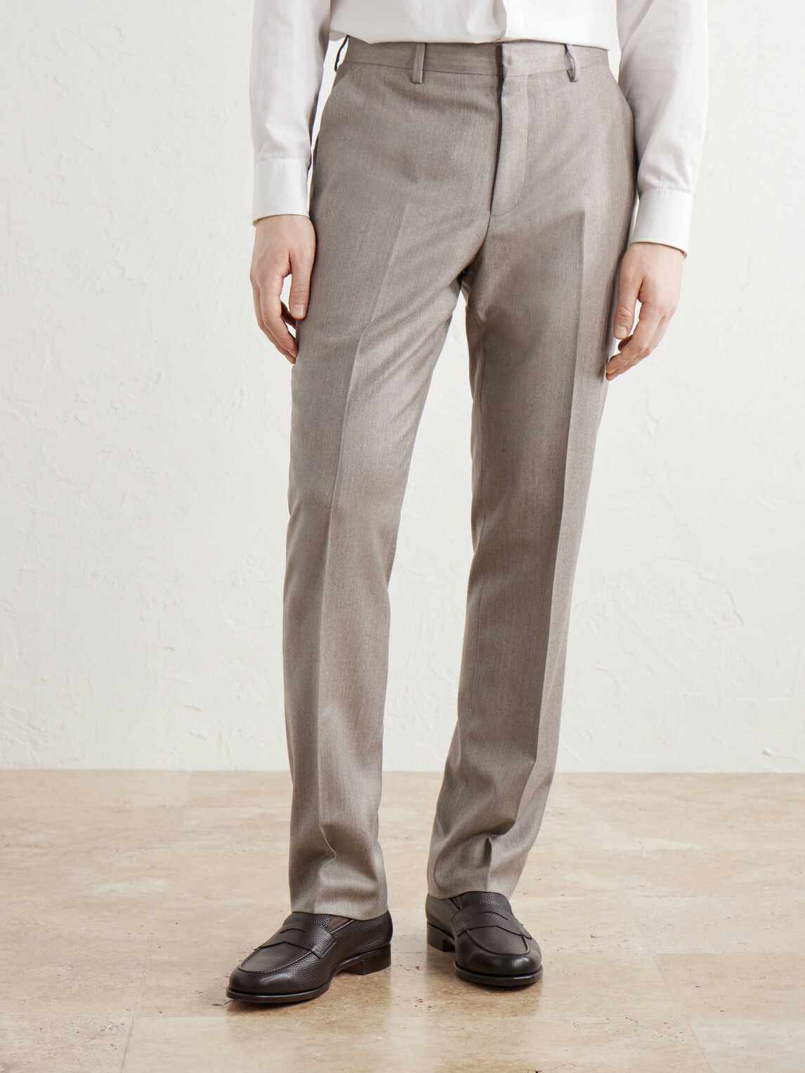 Paul Smith - Brierly Straight-Leg Wool and Cashmere-Blend Trousers - Neutrals