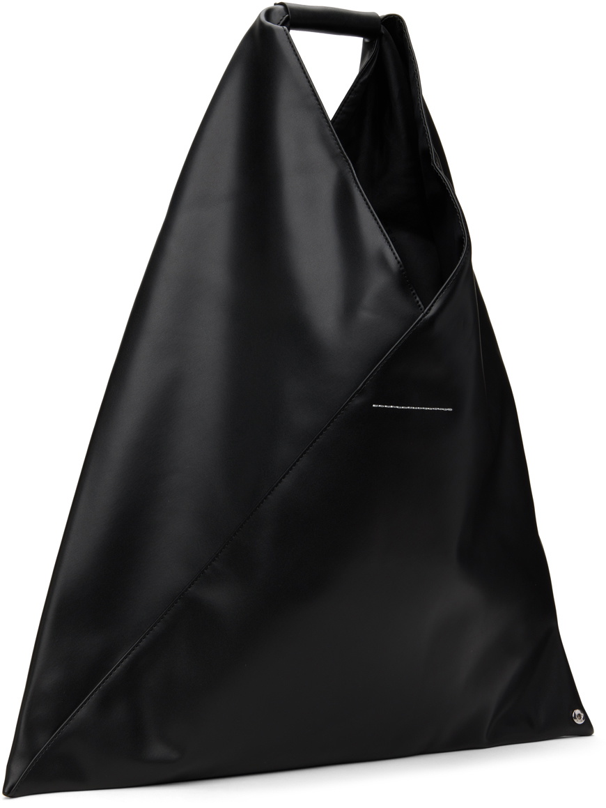 MM6 Maison Margiela Black Classic Triangle Tote MM6 Maison Margiela