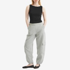 STEL Women's Cuffed Cargo Sweatpants in Grey Melange