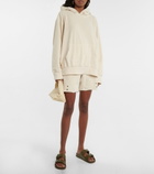 Les Tien - Snap Front velour shorts