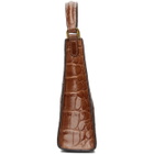 Staud Tan Croc Mini Rey Bag