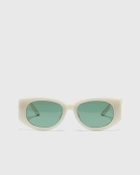 Casablanca ACETATE & METAL OVAL WAVE Beige Mens Eyewear