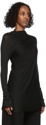 Marques Almeida Black Draped Sweatshirt