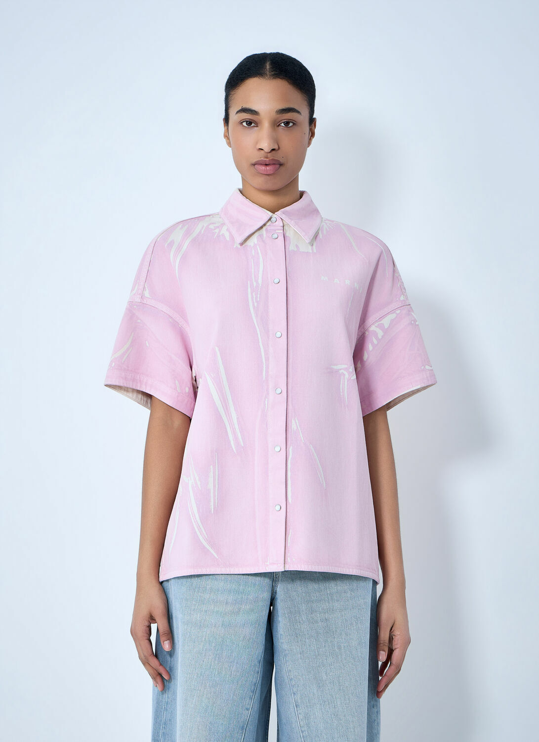 Marni Cotton Poplin Button-Down Shirt