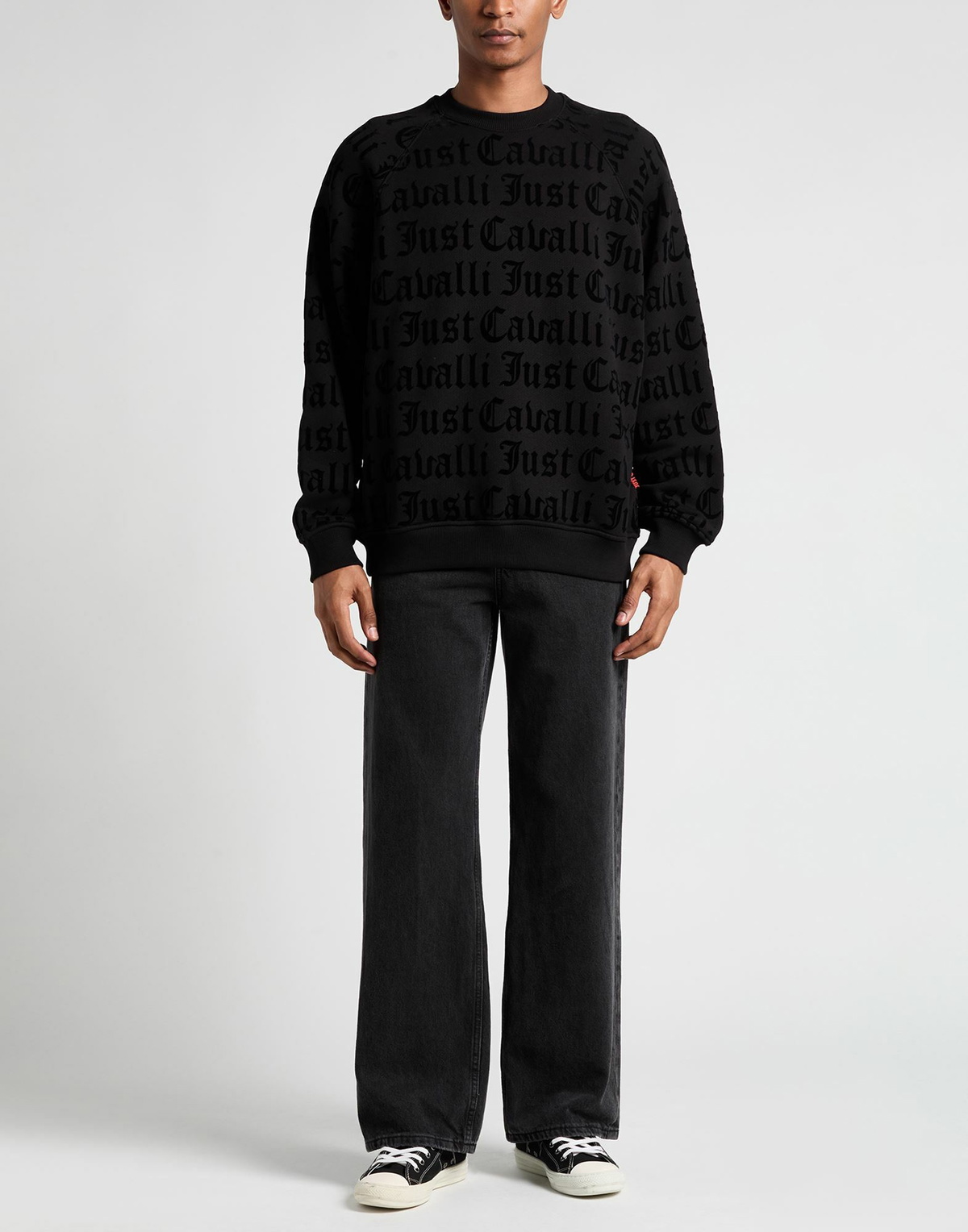 Just Cavalli Mens Sweatshirt in Black