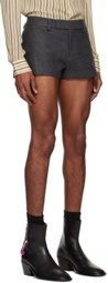 Maximilian Davis Gray Drayton Shorts
