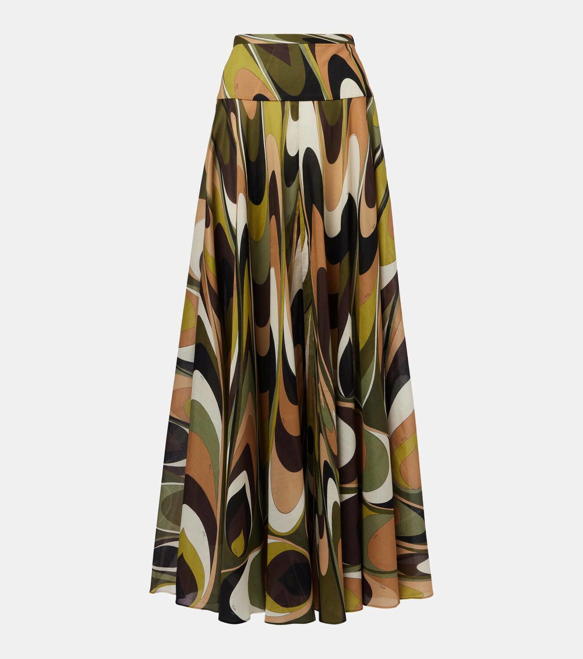 Pucci Onde cotton muslin maxi skirt