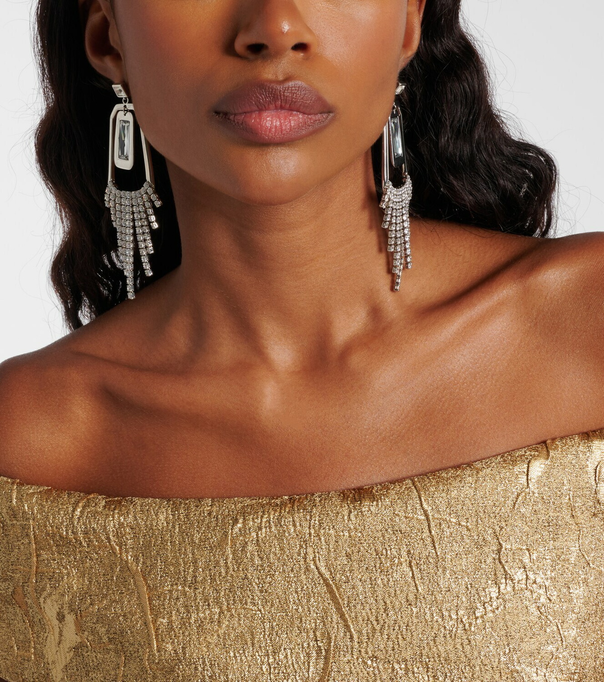 Rebecca Vallance Embellished pendant earrings