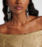 Rebecca Vallance Embellished pendant earrings