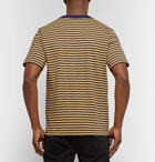 Armor Lux - Striped Cotton-Jersey T-Shirt - Yellow