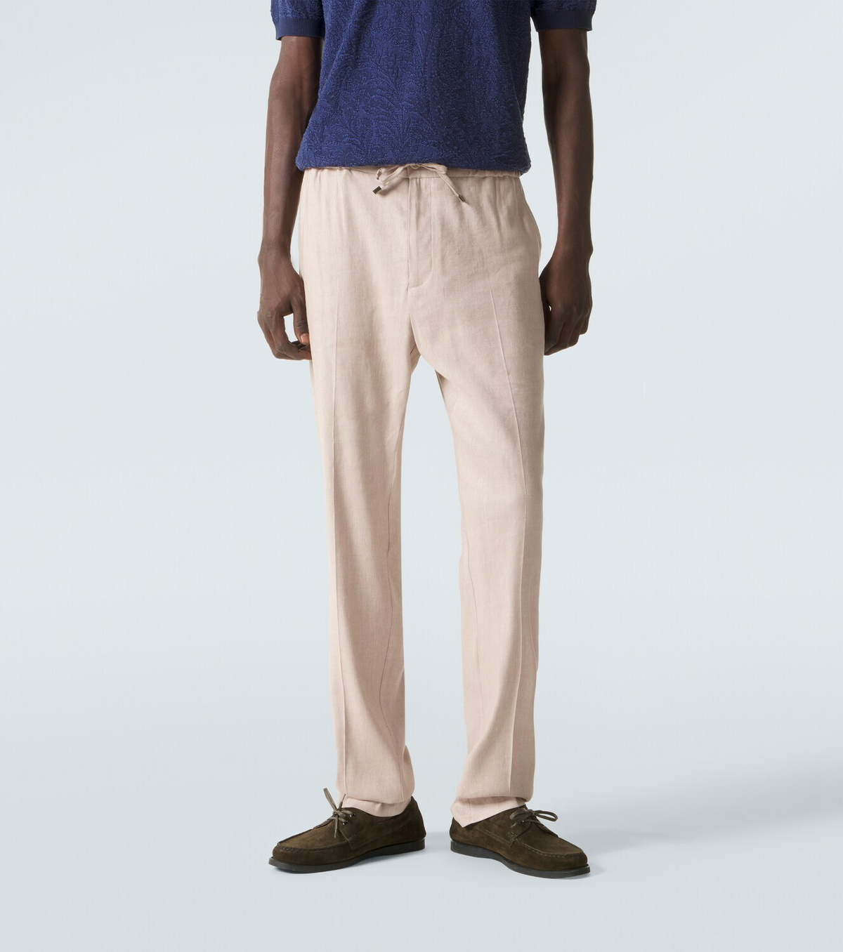 Etro Linen-blend sweatpants