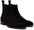 Brioni Black Leather Chelsea Boots
