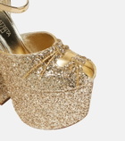 Giambattista Valli Glitter platform sandals