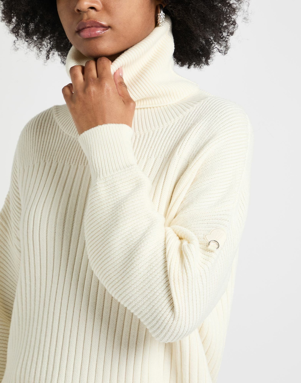 Moncler X Willow Smith Womens Turtleneck Cream