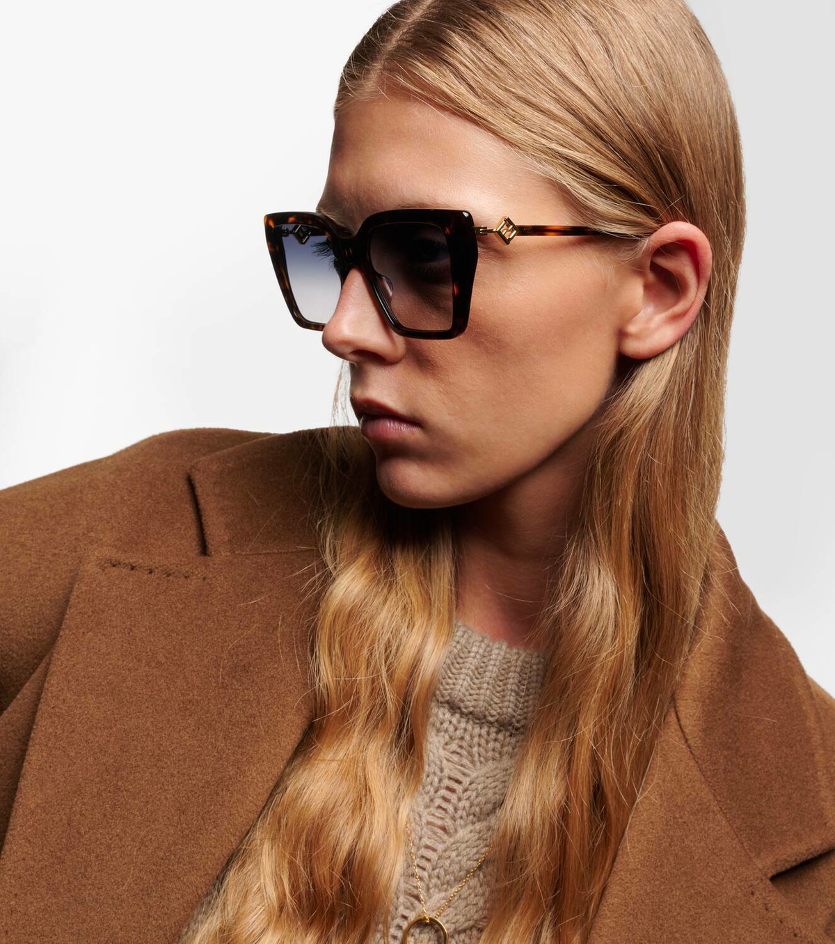 FENDI/フェンディ/FF Diamondsキャットアイアセテートサングラス FENDI EYEWEAR FF Diamonds cat-eye acetate sunglasses | NET-A
