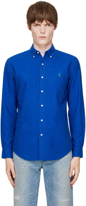 Photo: Polo Ralph Lauren Blue Garment-Dyed Oxford Shirt