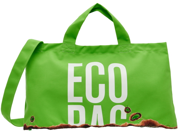 Photo: Doublet Green Burning Embroidery Eco Tote