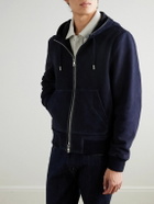 Mr P. - Suede Hoodie - Blue